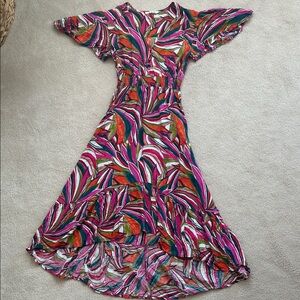 Abel The Label By Anthropologie Vibrant High Low Dress - Size XS